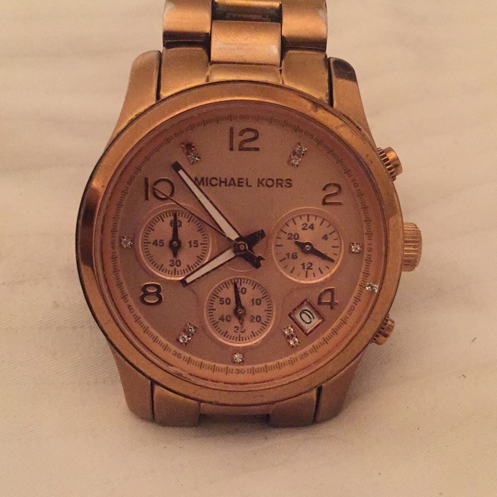 Rose Gold MK Watch